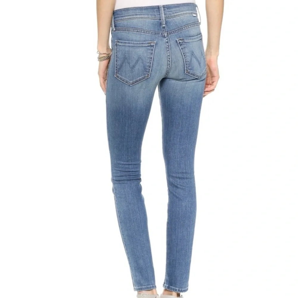 Mother denim the charmer satisfaction blue skinny jeans size 27